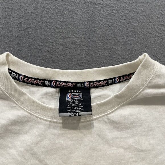 Vintage New Jersey Nets Jason Kidd T Shirt Mens 2XL UNK White NBA Basketball - Picture 8 of 15